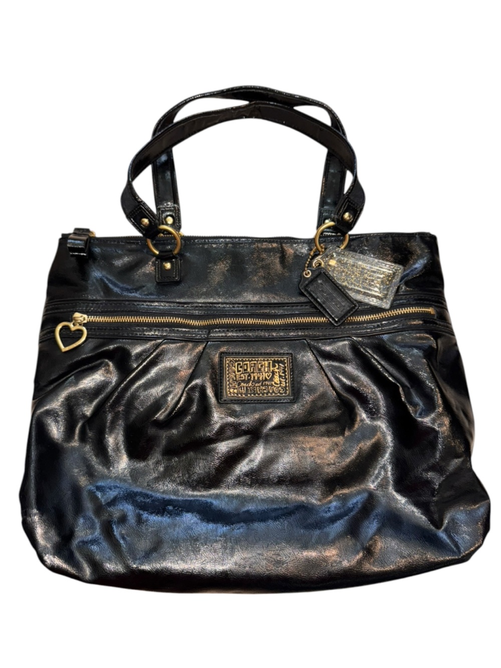 COACH Y2K Poppy Daisy Liquid Gloss Large Shoulder Bag Tote